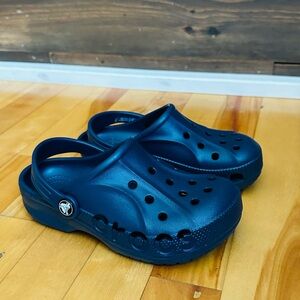 NWOT CROCS Kids Navy Blue Baya Clogs (Size 13)